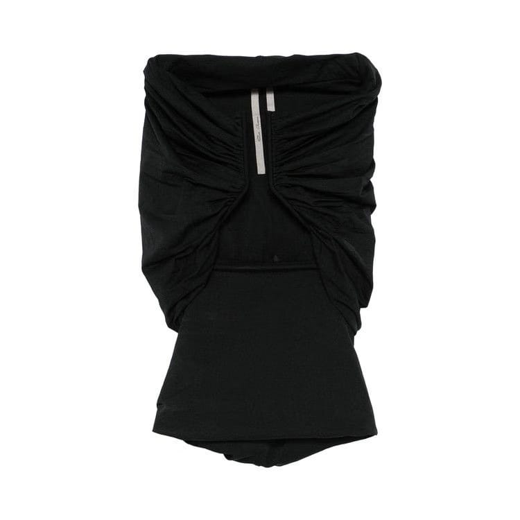 Rick Owens Jersey Prong Bustier Top Black
