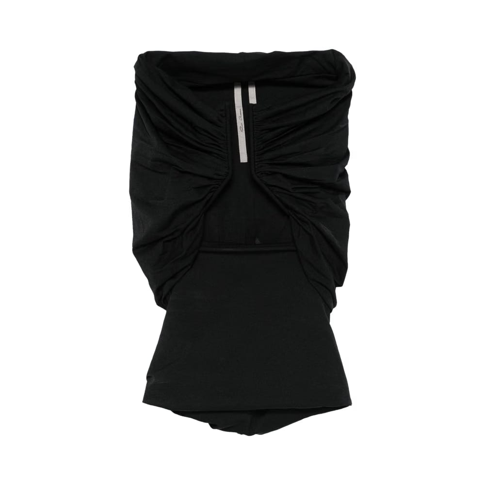 Rick Owens Jersey Prong Bustier Top Black
