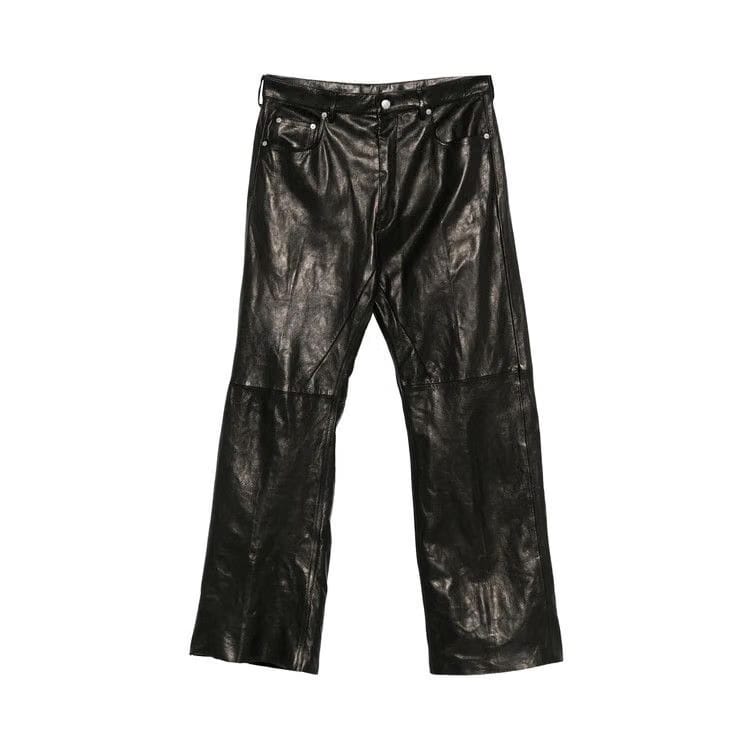 Rick Owens Lambskin Geth Jeans Black