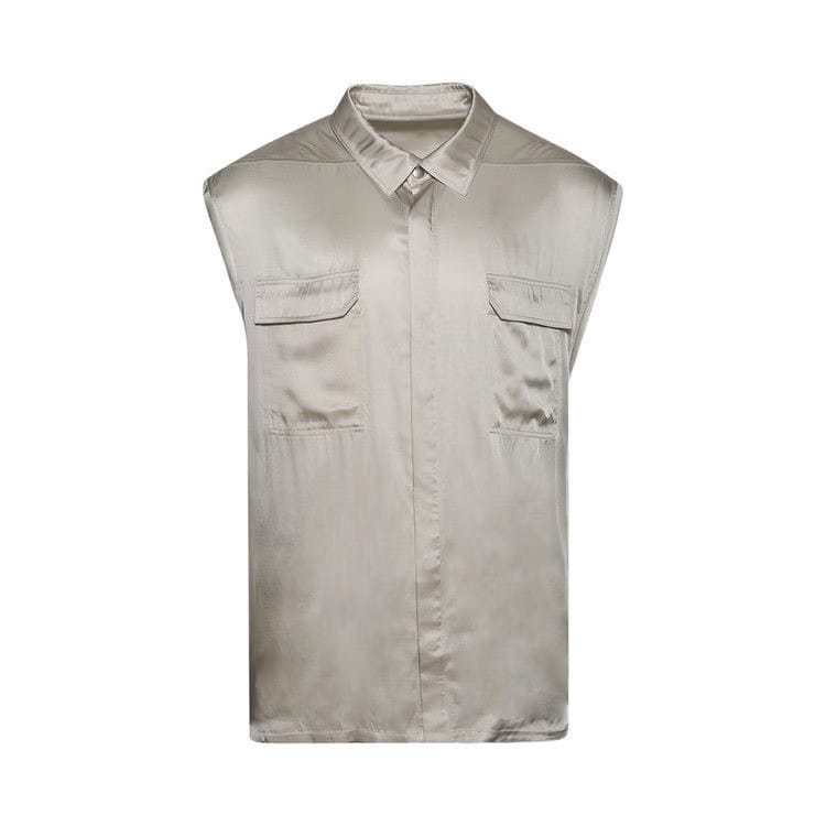Rick Owens Jumbo Sleeveless Shirt Dinge