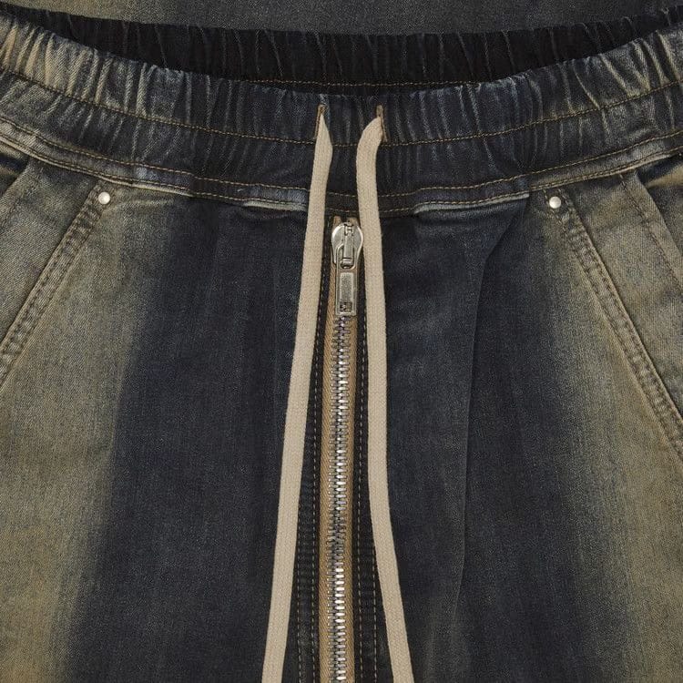 Rick Owens Jumbo Denim Double Cargo Mineral Pearl Degrade