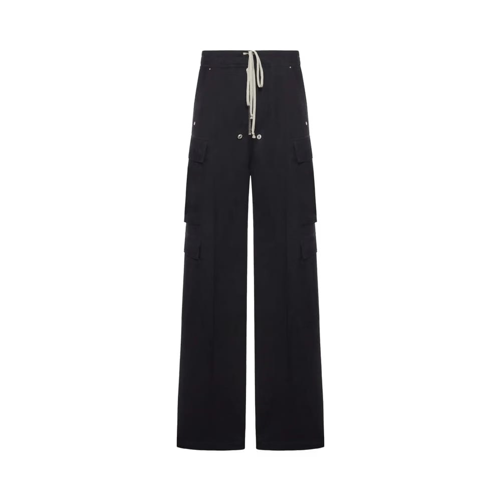 Rick Owens Wool Cargobelas Black