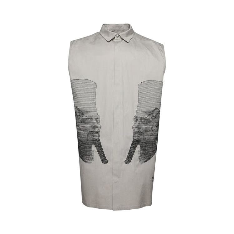 Rick Owens Ron Jumbo Outershirt Pearl/Black