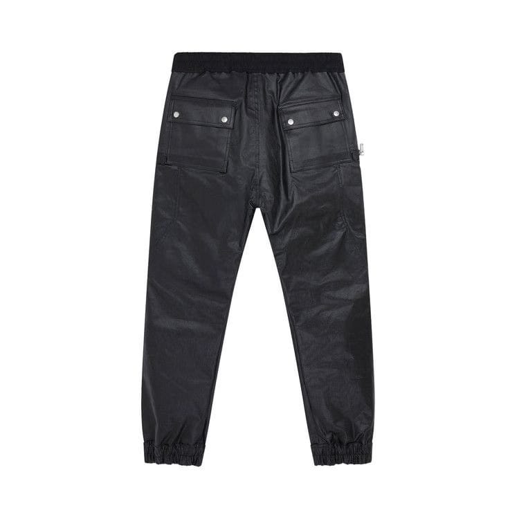 Rick Owens Bauhaus Leather Cargo Pants Black