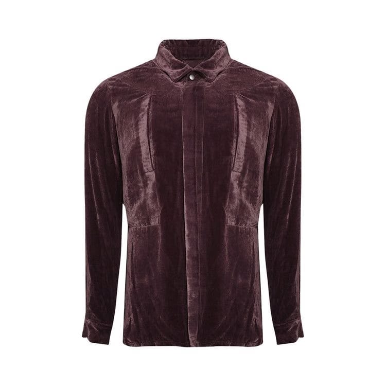 Rick Owens Fogpocket Long-Sleeve Shirt Amethyst