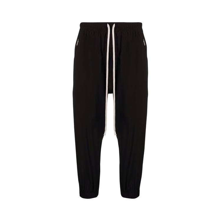 Rick Owens Cropped Track Pant Black
