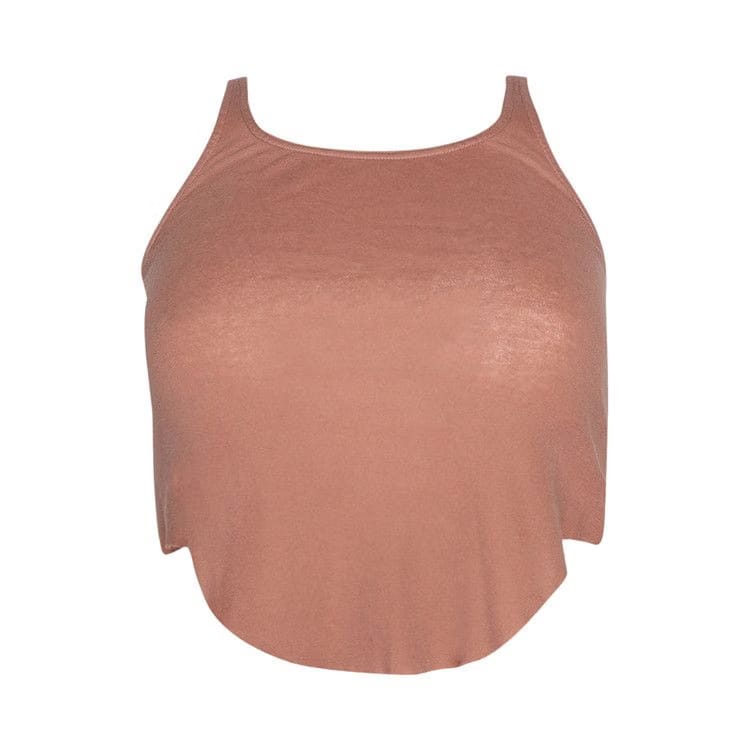 Rick Owens DRKSHDW Basic Cropped Tank Dark Pink