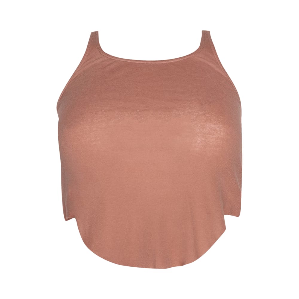 Rick Owens DRKSHDW Basic Cropped Tank Dark Pink