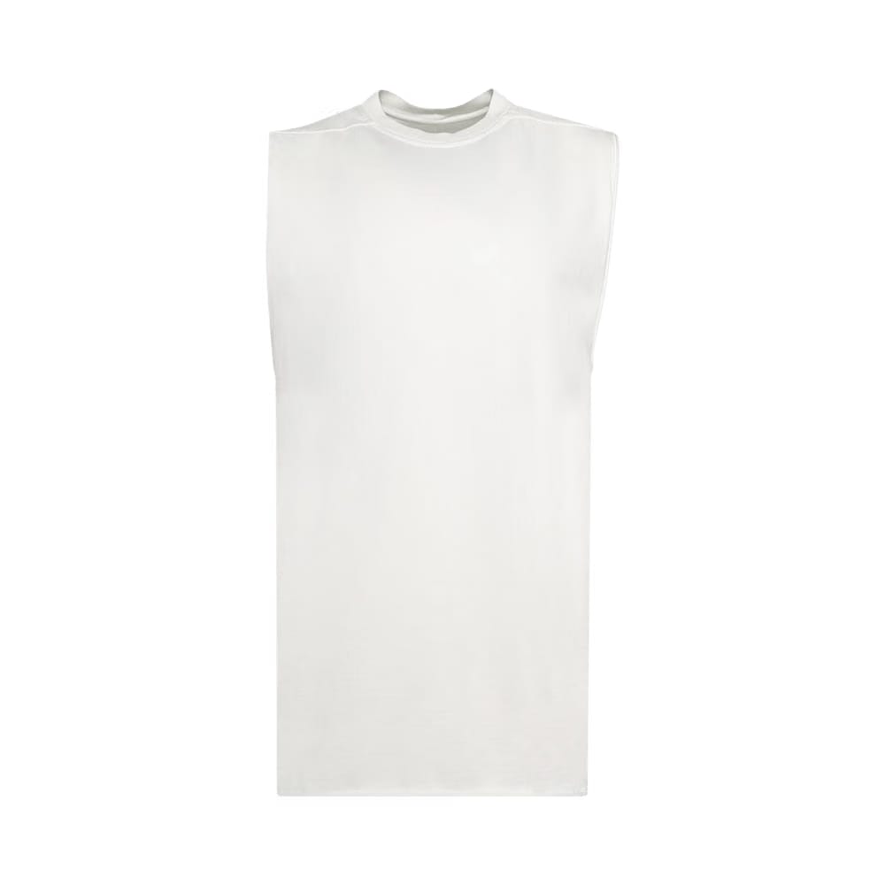Rick Owens Jumbo Knit Sleeveless T-Shirt Milk