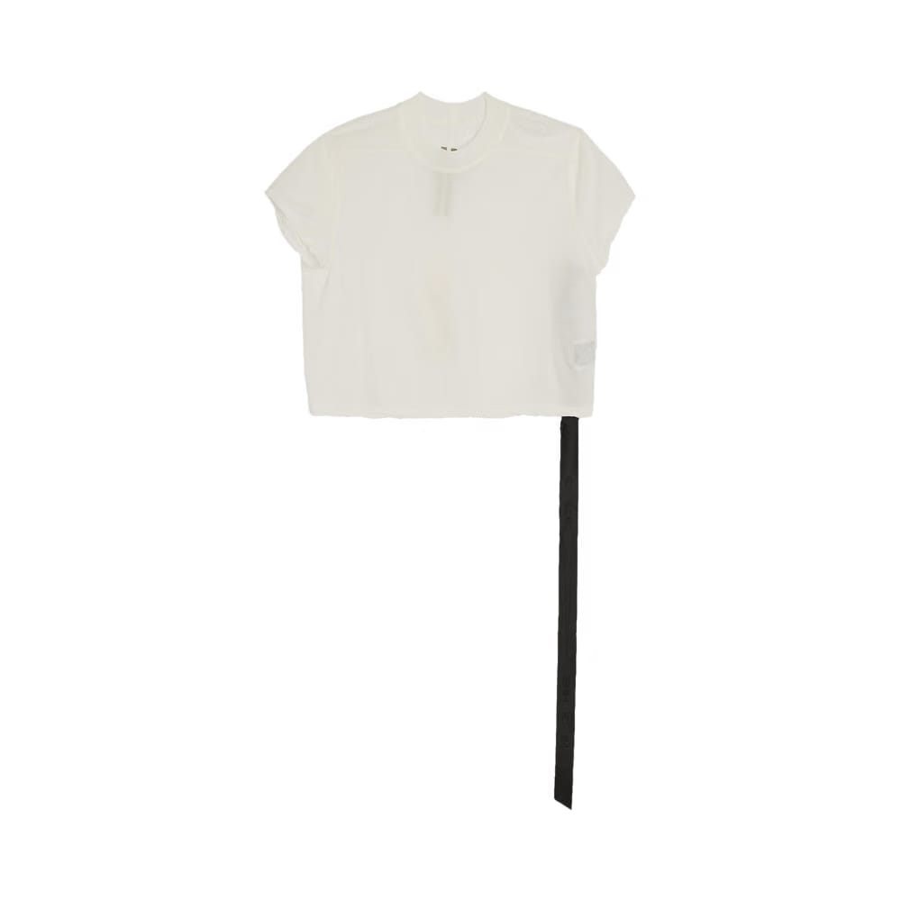 Rick Owens DRKSHDW Cropped Small Level T-Shirt Milk