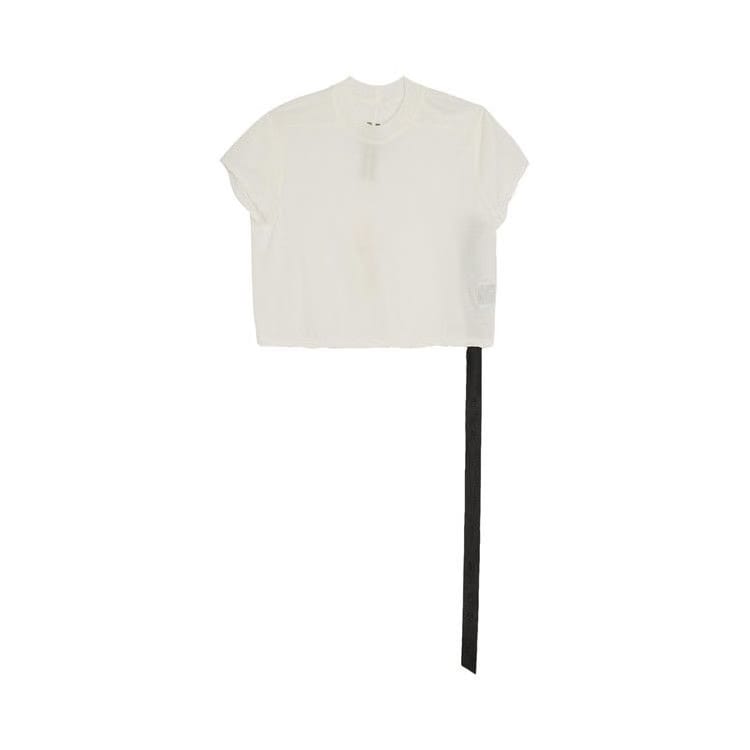 Rick Owens DRKSHDW Cropped Small Level T-Shirt Milk