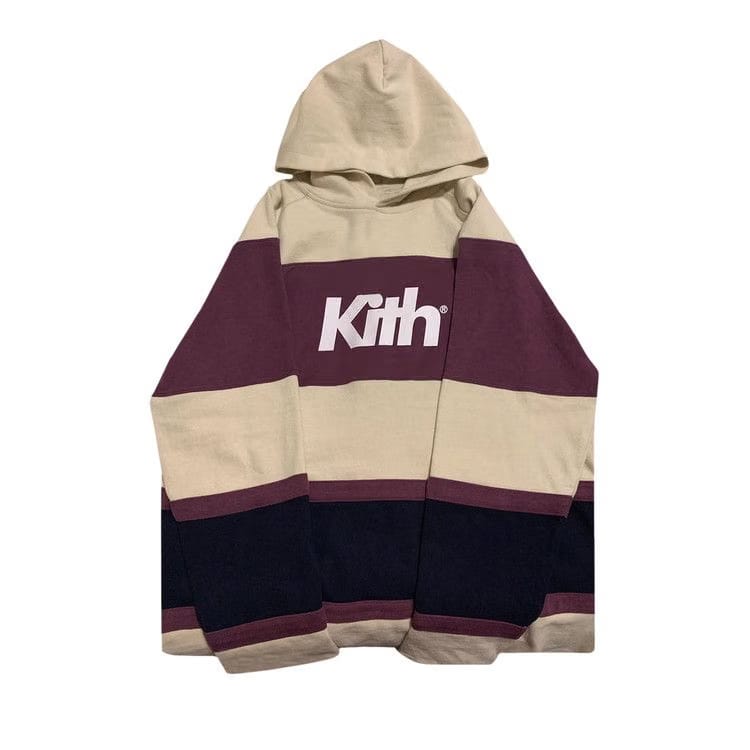 Kith Delk Paneled Hoodie Ivory