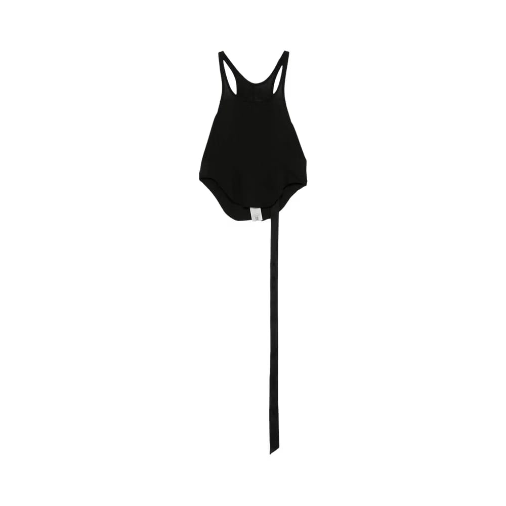 Rick Owens DRKSHDW Cropped Basic Tank Top Black