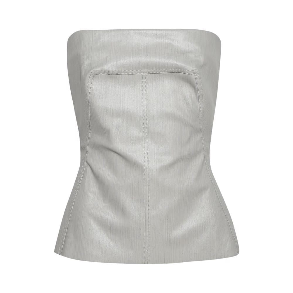 Rick Owens Denim Bustier Top Dinge