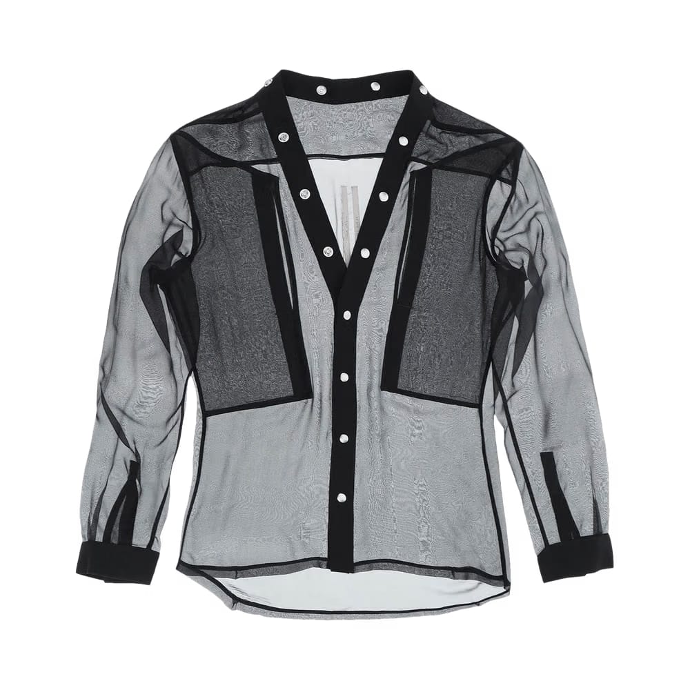 Rick Owens Larry Fogpocket Shirt Black