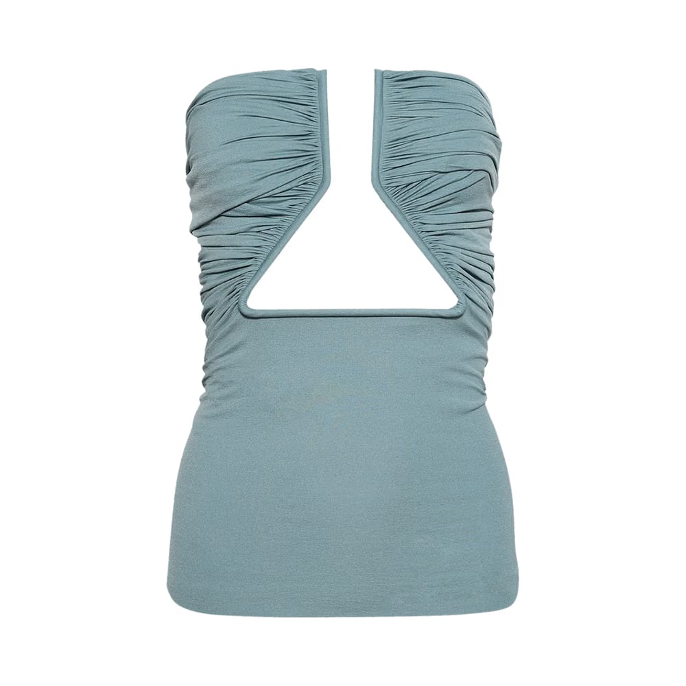 Rick Owens Jersey Prong Bustier Top Mouthwash