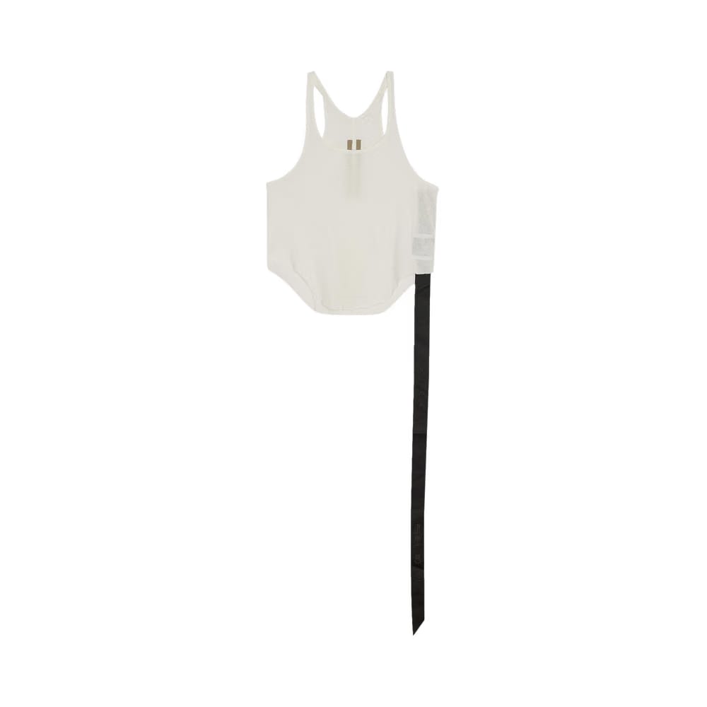 Rick Owens DRKSHDW Cropped Basic Tank Top Milk