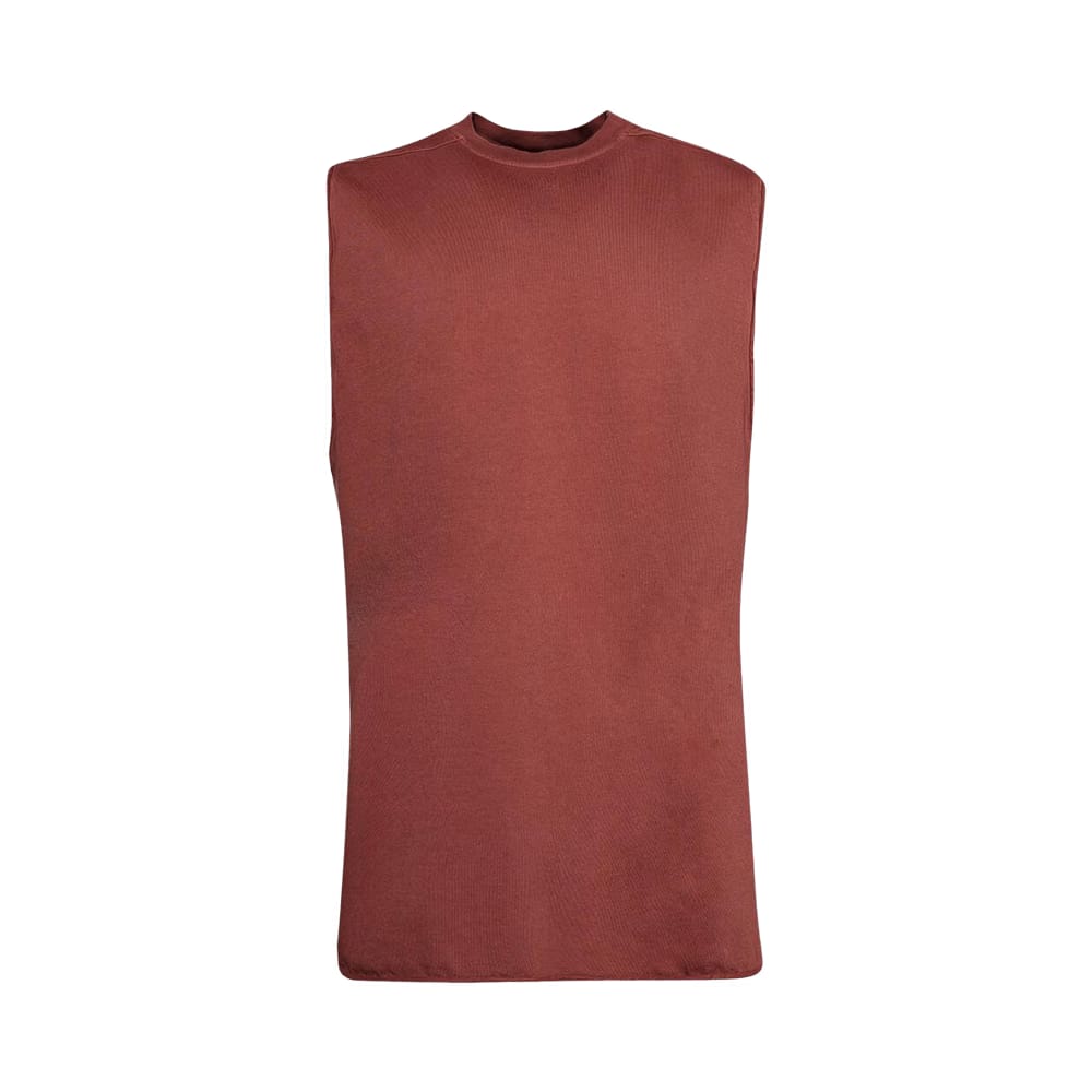 Rick Owens Jumbo Sleeveless T-Shirt Rosewood