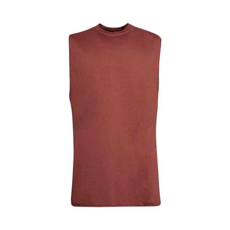 Rick Owens Jumbo Sleeveless T-Shirt Rosewood