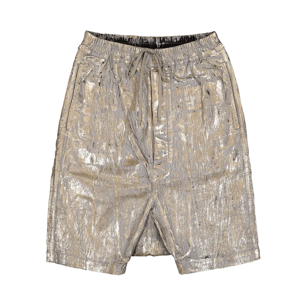 Rick Owens DRKSHDW Drawstring Pods Shorts Gold