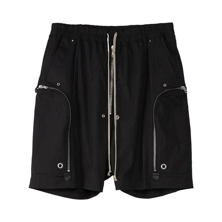 Rick Owens Bauhaus Bela Poplin Shorts Black