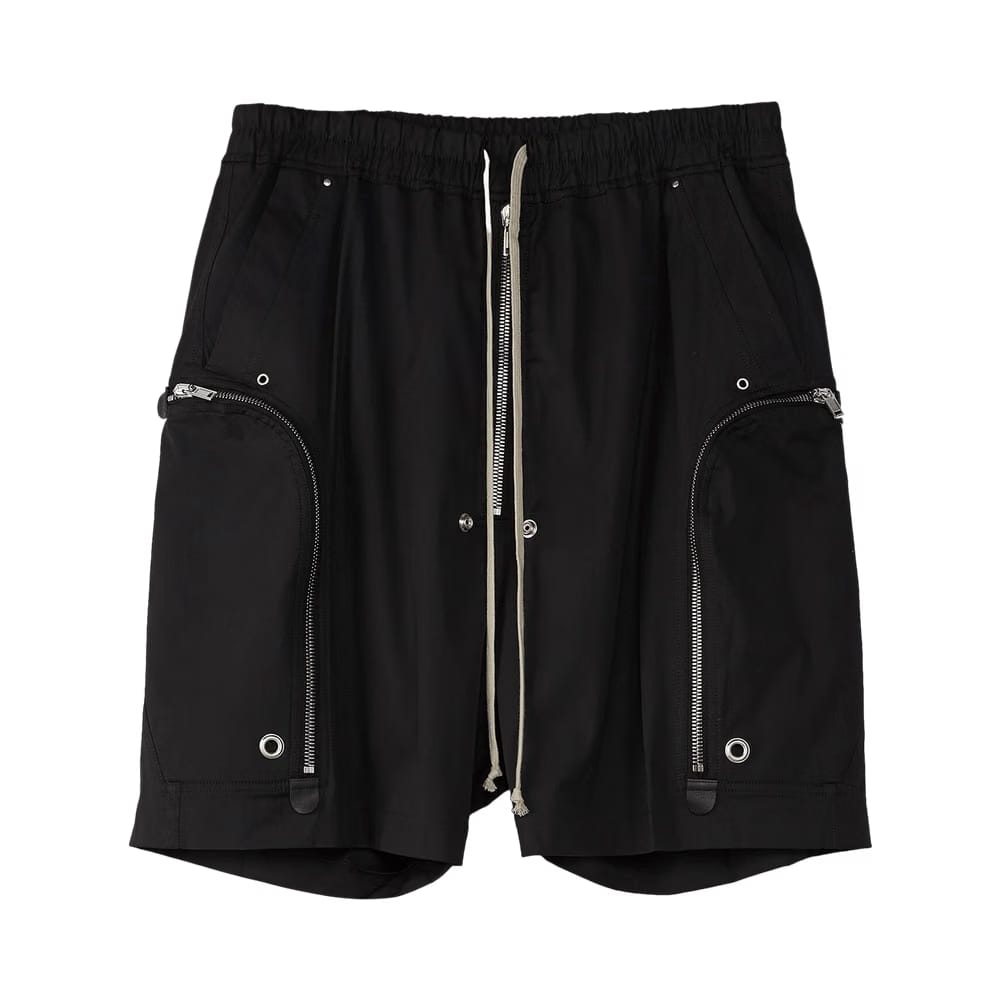 Rick Owens Bauhaus Bela Poplin Shorts Black