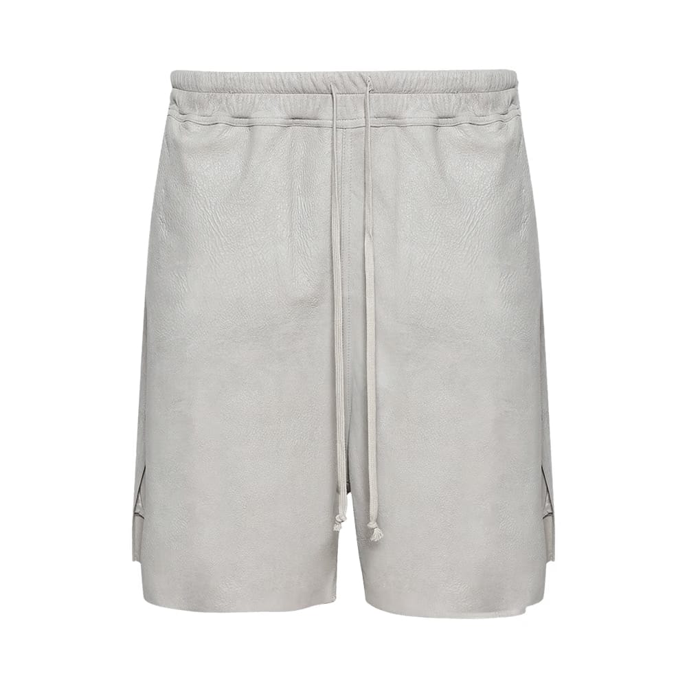 Rick Owens Shorts In Pelle - Boxers Pearl