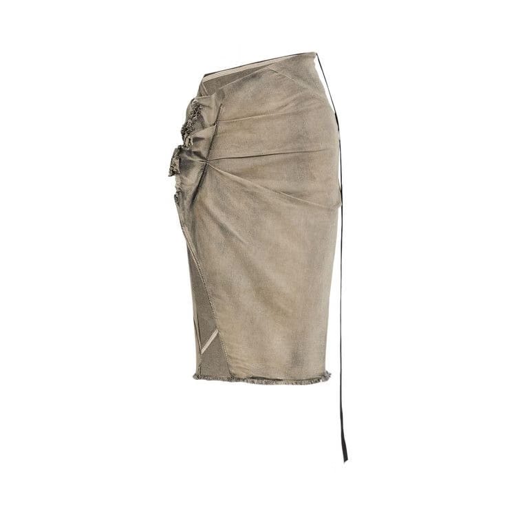 Rick Owens DRKSHDW EDFU Knee Skirt Mineral Pearl