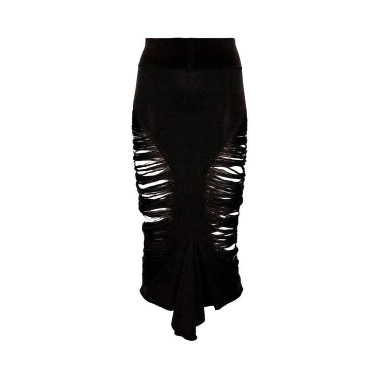 Rick Owens Calf Tanja Skirt Black