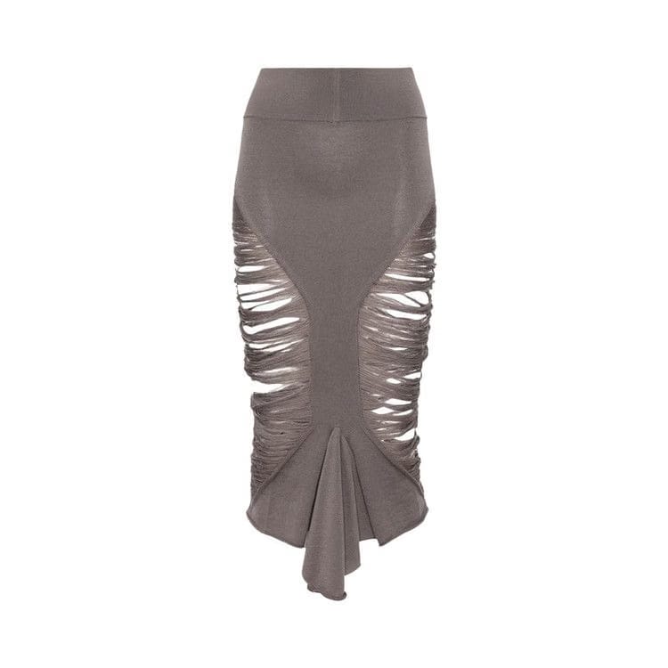 Rick Owens Calf Tanja Skirt Dust