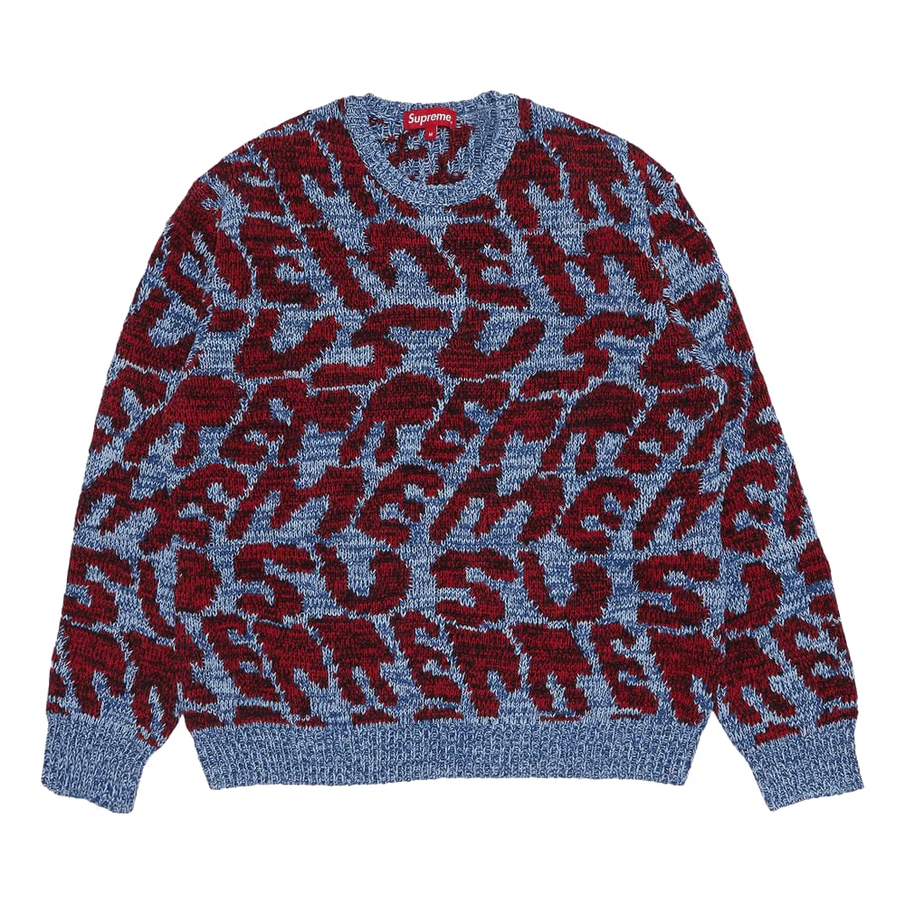 Supreme Stacked Sweater Blue