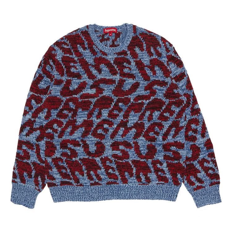Supreme Stacked Sweater Blue
