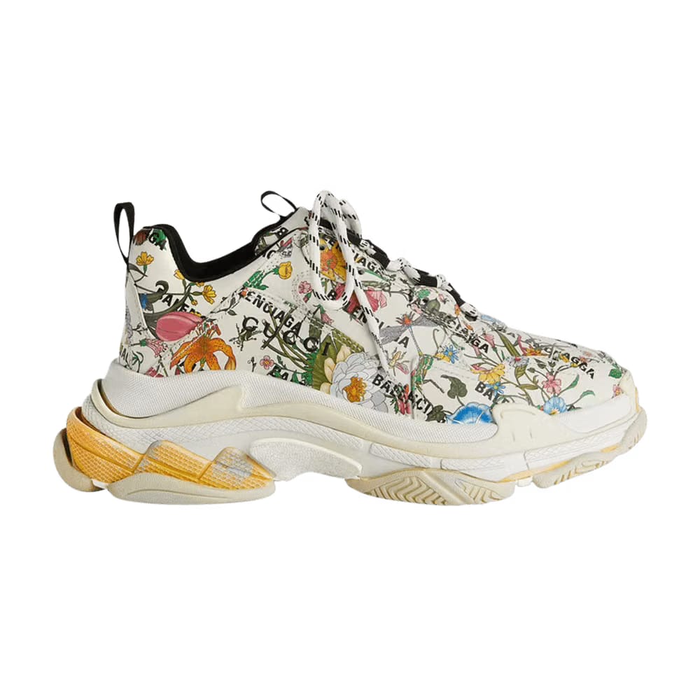 Gucci x Balenciaga Triple S Sneaker The Hacker Project - Floral