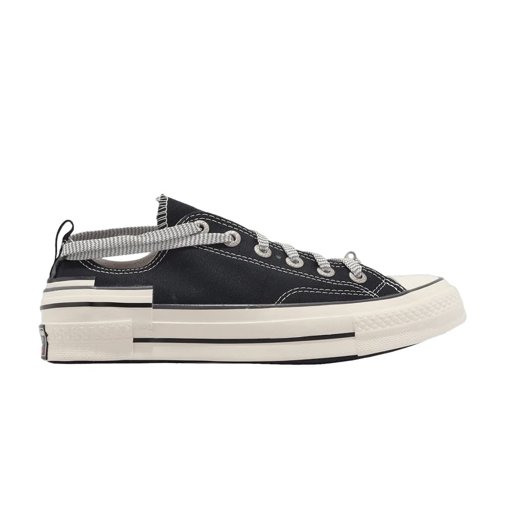 Converse Chuck 70 Hacked Heel Low Black Reflective