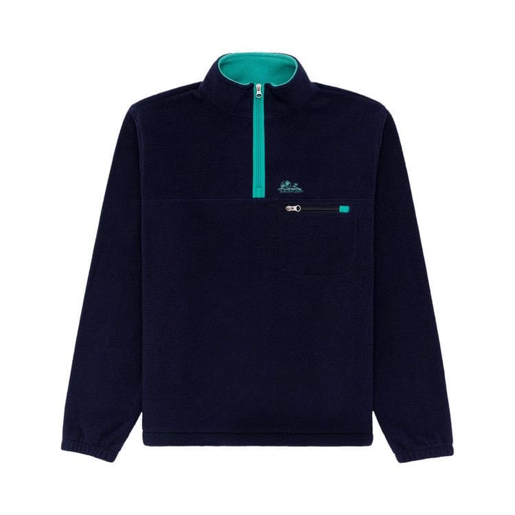 Aimé Leon Dore Quarter Zip Fleece Pullover Evening Blue
