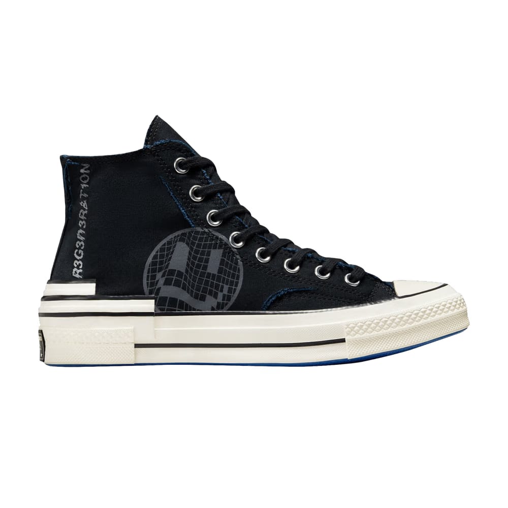 Converse Chuck 70 Hacked Heel High Tear Away - Black Blue