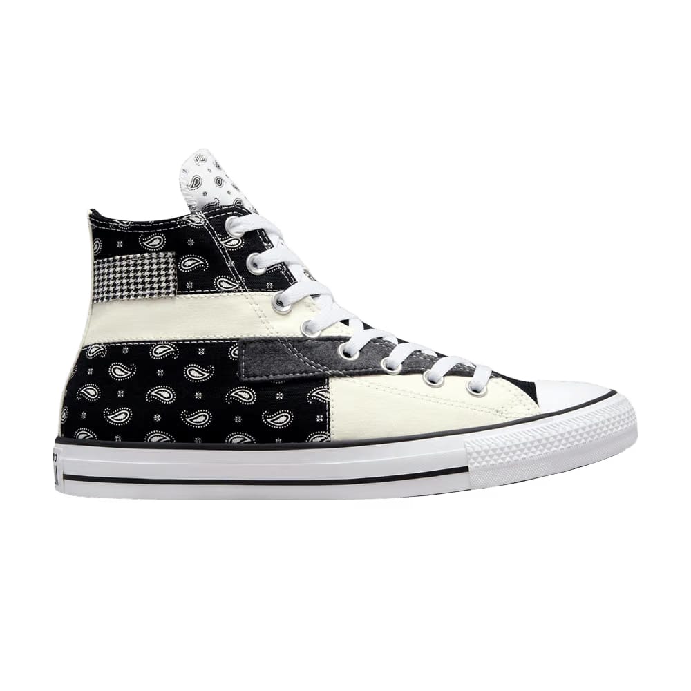 Converse Chuck Taylor All Star High Hacked Patterns - Black Paisley