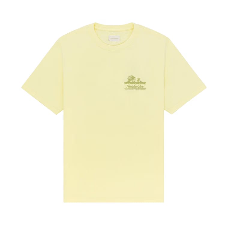 Aimé Leon Dore Unisphere Shorts-Sleeve T-Shirt Yellow Pear