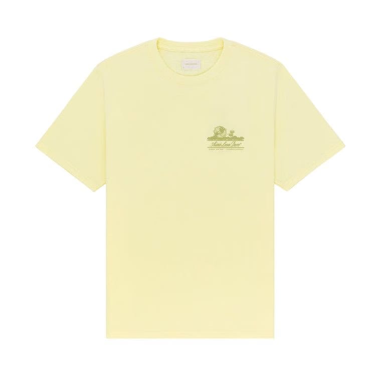 Aimé Leon Dore Unisphere Shorts-Sleeve T-Shirt Yellow Pear