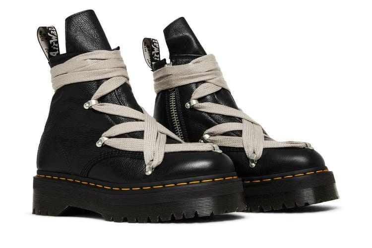 Rick Owens x Dr. Martens 1460 Quad Sole Pentagram Jumbo Lace Boot Black