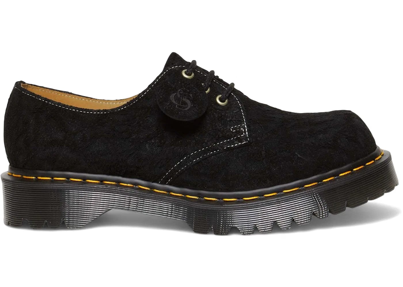 Dr. Martens 1461 Bex Made in England Emboss Suede Oxford Black