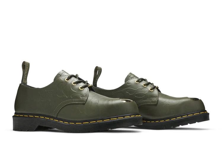 Bape x Dr. Martens Emboss 1461 Khaki