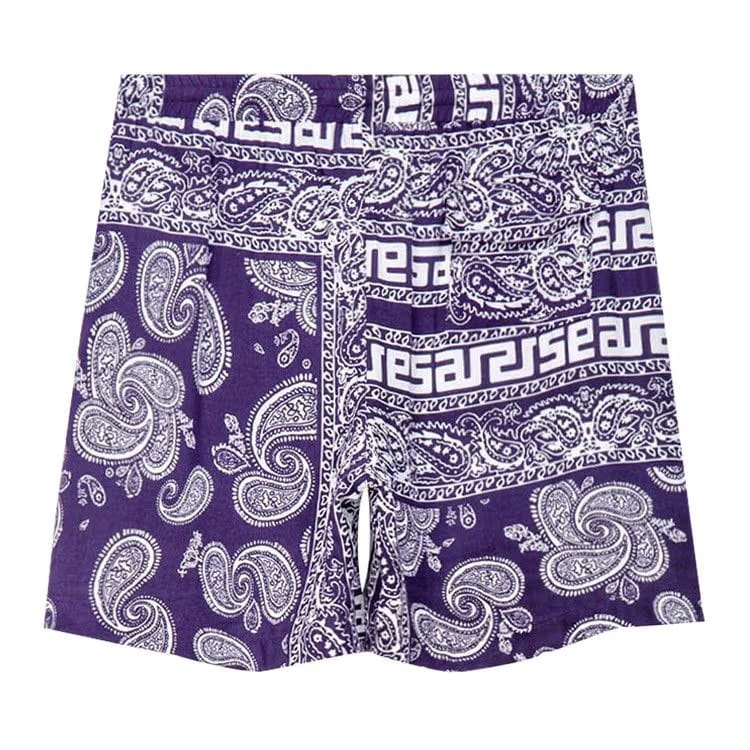 Aries Bandana Shorts Navy