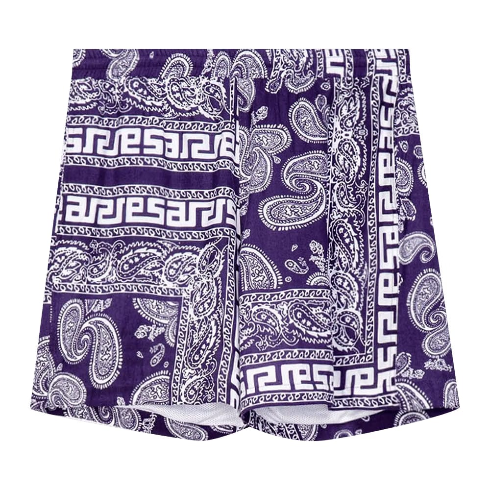 Aries Bandana Shorts Navy