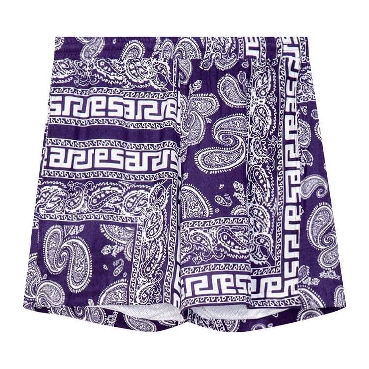Aries Bandana Shorts Navy
