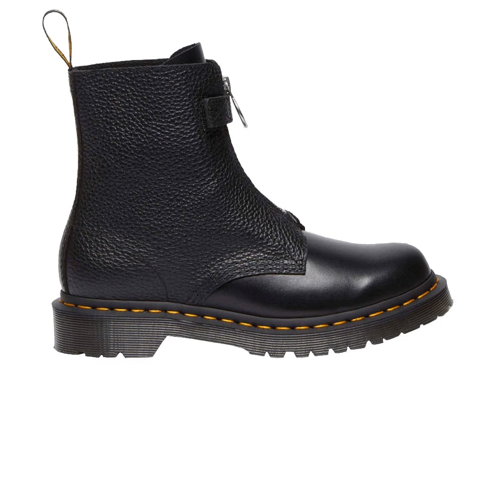 Dr. Martens Wmns 1460 Front Zip Leather Lace Up Boot 'Black'