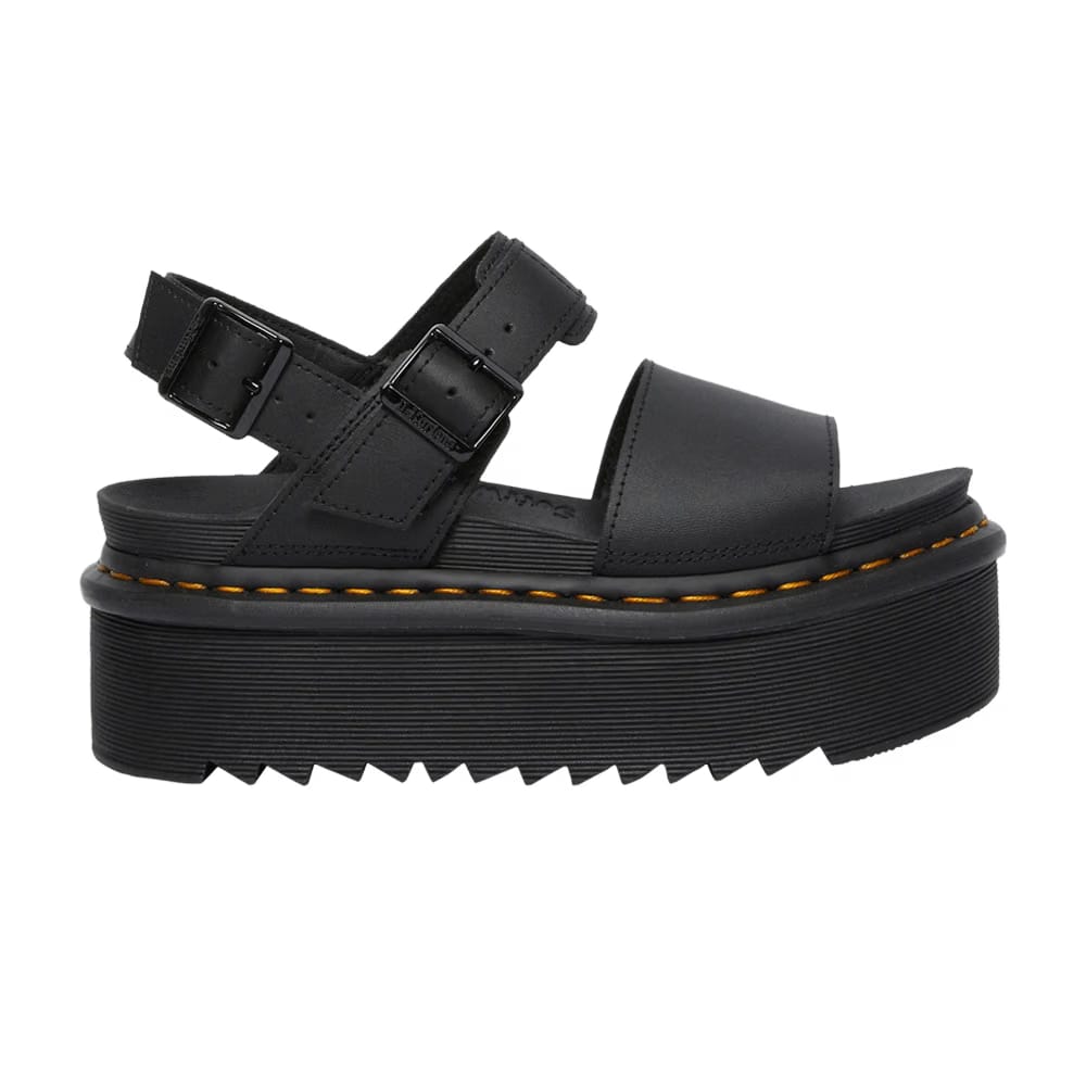 Dr. Martens Wmns Voss Leather Strap Platform Sandal 'Black'