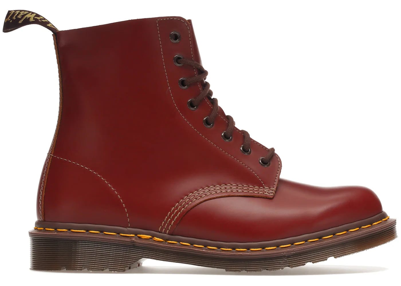 Dr. Martens 1460 Vintage Made In England Lace Up Boot Oxblood Quilon