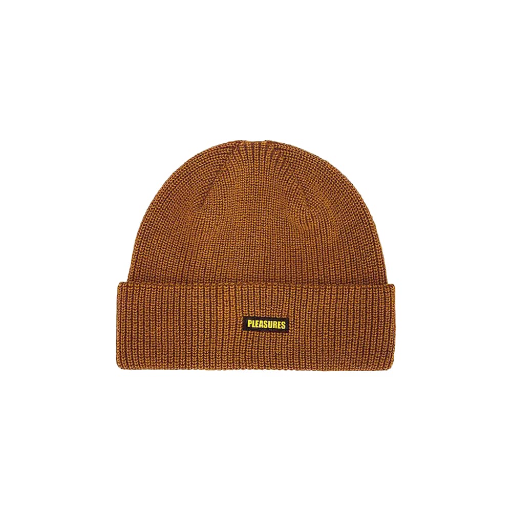 Pleasures Impact Logo Beanie Tan