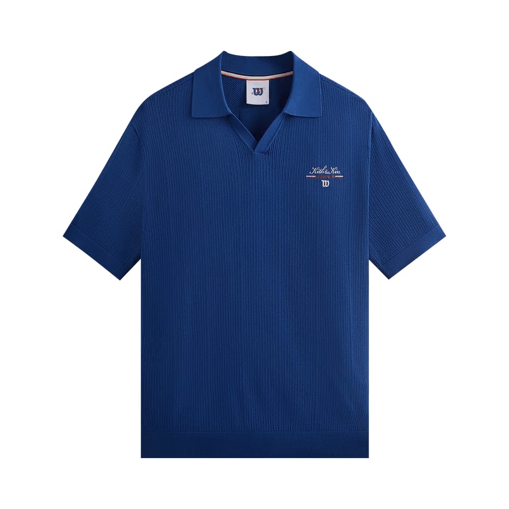 Kith For Wilson Cable Johnny Collar Polo Blue Quartz